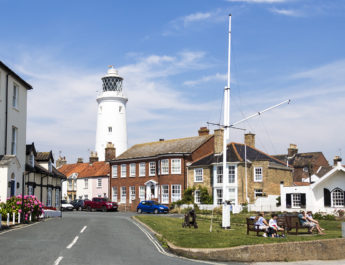 Southwold postcard view landscape