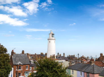 Southwold lighthouse view from Brewery
